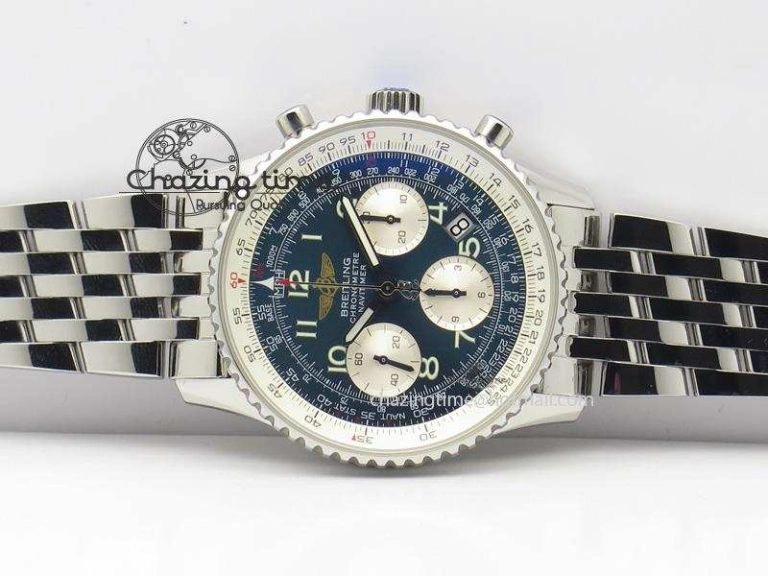 Navitimer 01 BP Maker 1:1 SS Blue Dial Numeral Markers On SS Bracelet A StreetReady 5793