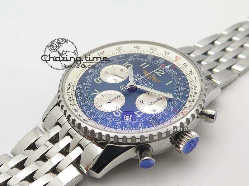 Navitimer 01 BP Maker 1:1 SS Blue Dial Numeral Markers On SS Bracelet A StreetReady 5793