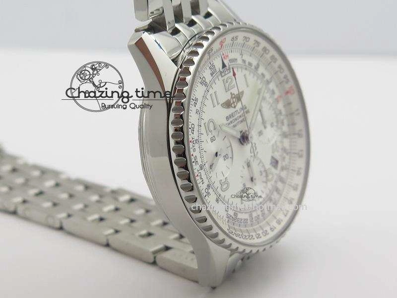 Navitimer 01 BP Maker 1:1 SS White Dial Numeral Markers On SS Bracelet A Durable 5788