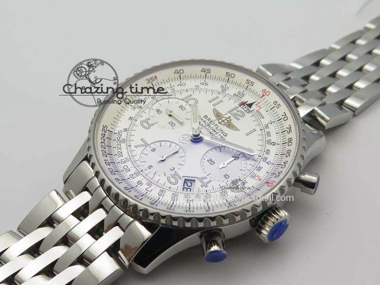 Navitimer 01 BP Maker 1:1 SS White Dial Numeral Markers On SS Bracelet A Durable 5788
