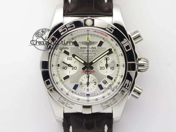 NewStyle Navitimer 01 Bp Maker 1:1 SS Black Dial On Black Leather Strap A 5796