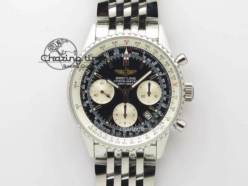 Navitimer 01 Bp Maker 1:1 SS Black Dial On SS Bracelet A Trendy 5789