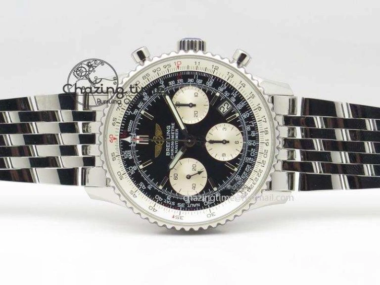 Navitimer 01 Bp Maker 1:1 SS Black Dial On SS Bracelet A Trendy 5789