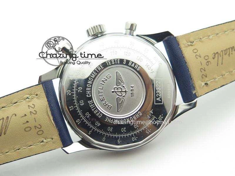 Navitimer 01 Bp Maker 1:1 SS Blue Dial On Blue Leather Strap A GoodFit 5797