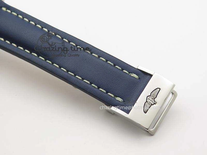 Navitimer 01 Bp Maker 1:1 SS Blue Dial On Blue Leather Strap A GoodFit 5797