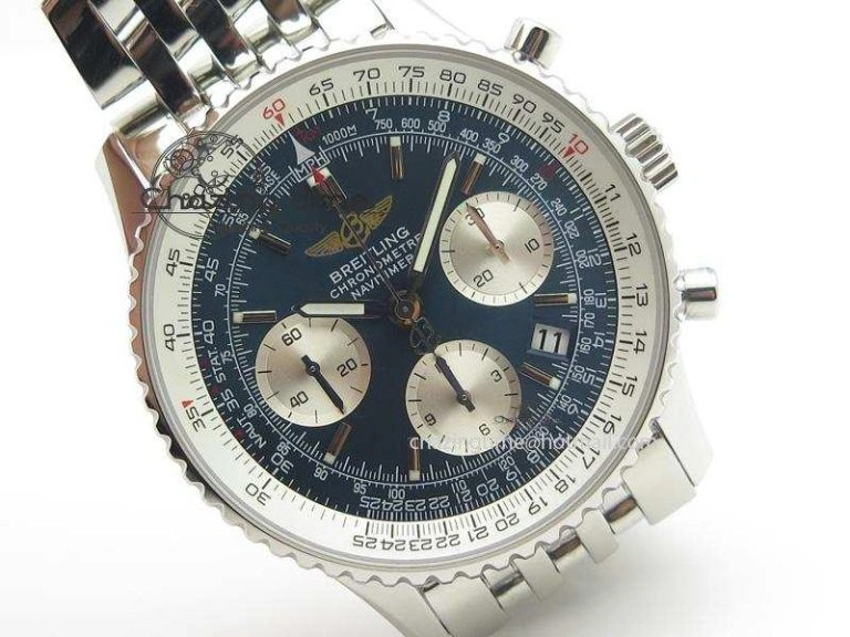 Comfortable Navitimer 01 Bp Maker 1:1 SS Blue Dial On SS Bracelet A 5791