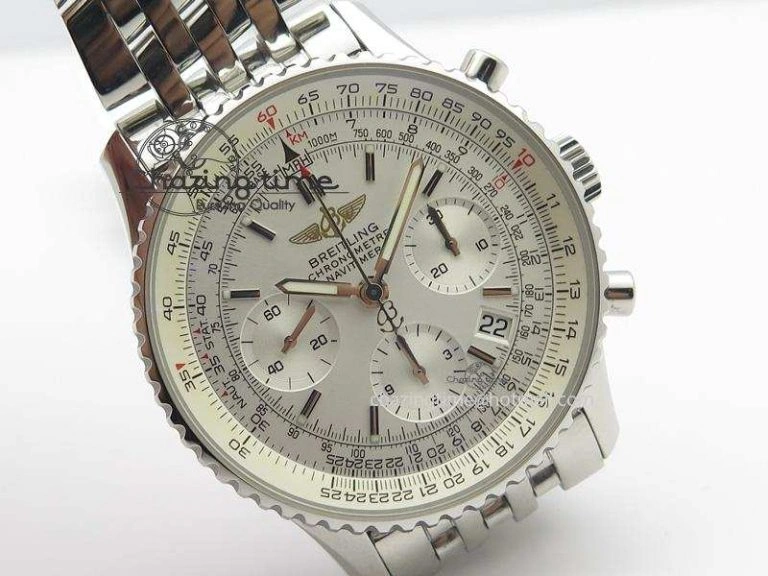 Navitimer 01 Bp Maker 1:1 SS White Dial On SS Bracelet A Unique 5787