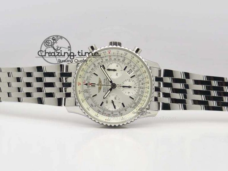 Navitimer 01 Bp Maker 1:1 SS White Dial On SS Bracelet A Unique 5787