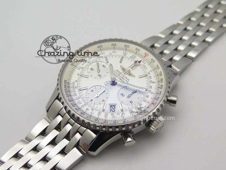 Navitimer 01 Bp Maker 1:1 SS White Dial On SS Bracelet A Unique 5787