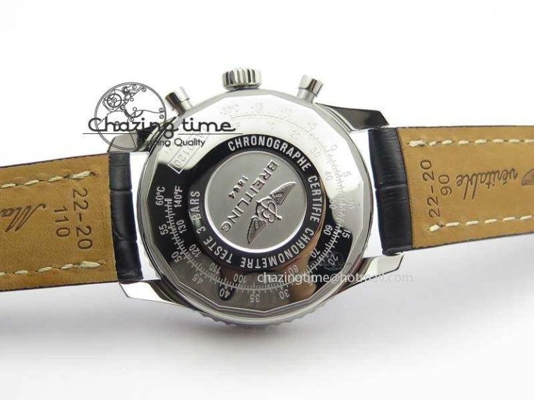Modern Navitimer 01 SS Gray Dial On Black Leather Strap A 5769