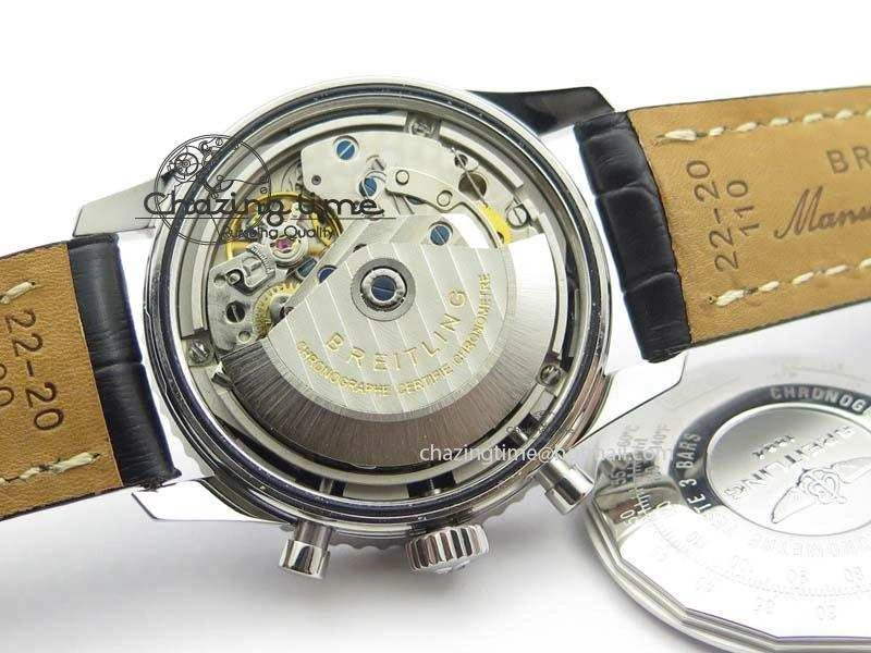 Modern Navitimer 01 SS Gray Dial On Black Leather Strap A 5769