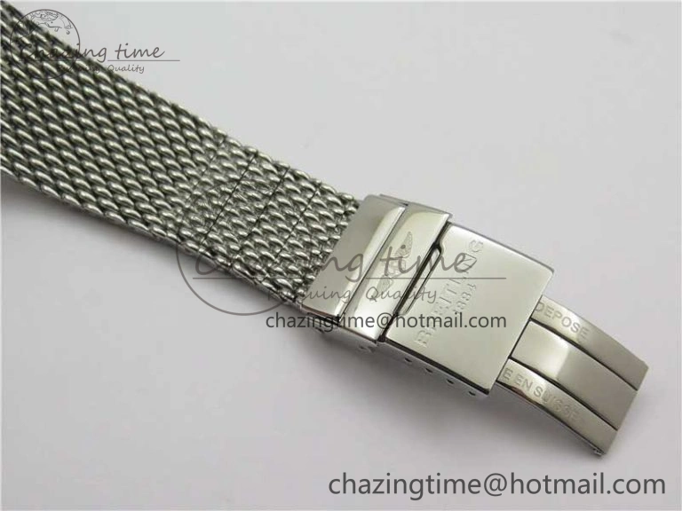 Sleek Navitimer 1 41mm SS B50 White Dial on SS Bracelet A 5540