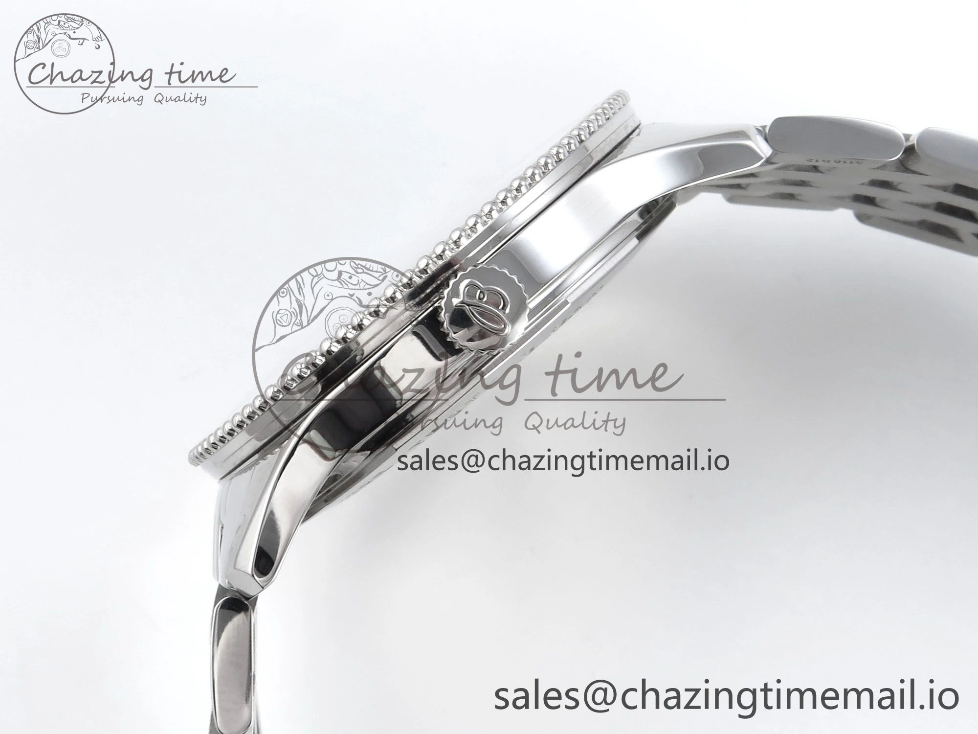 Navitimer 1 RG 41mm TF 1:1 Best Edition SS Bezel Gray Dial on SS Bracelet A Minimalist 5490
