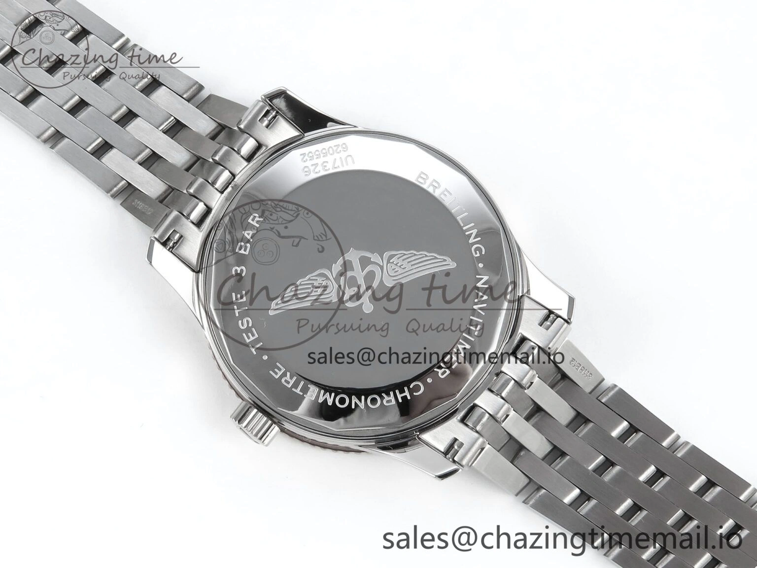 Navitimer 1 RG 41mm TF 1:1 Best Edition SS Bezel Gray Dial on SS Bracelet A Minimalist 5490