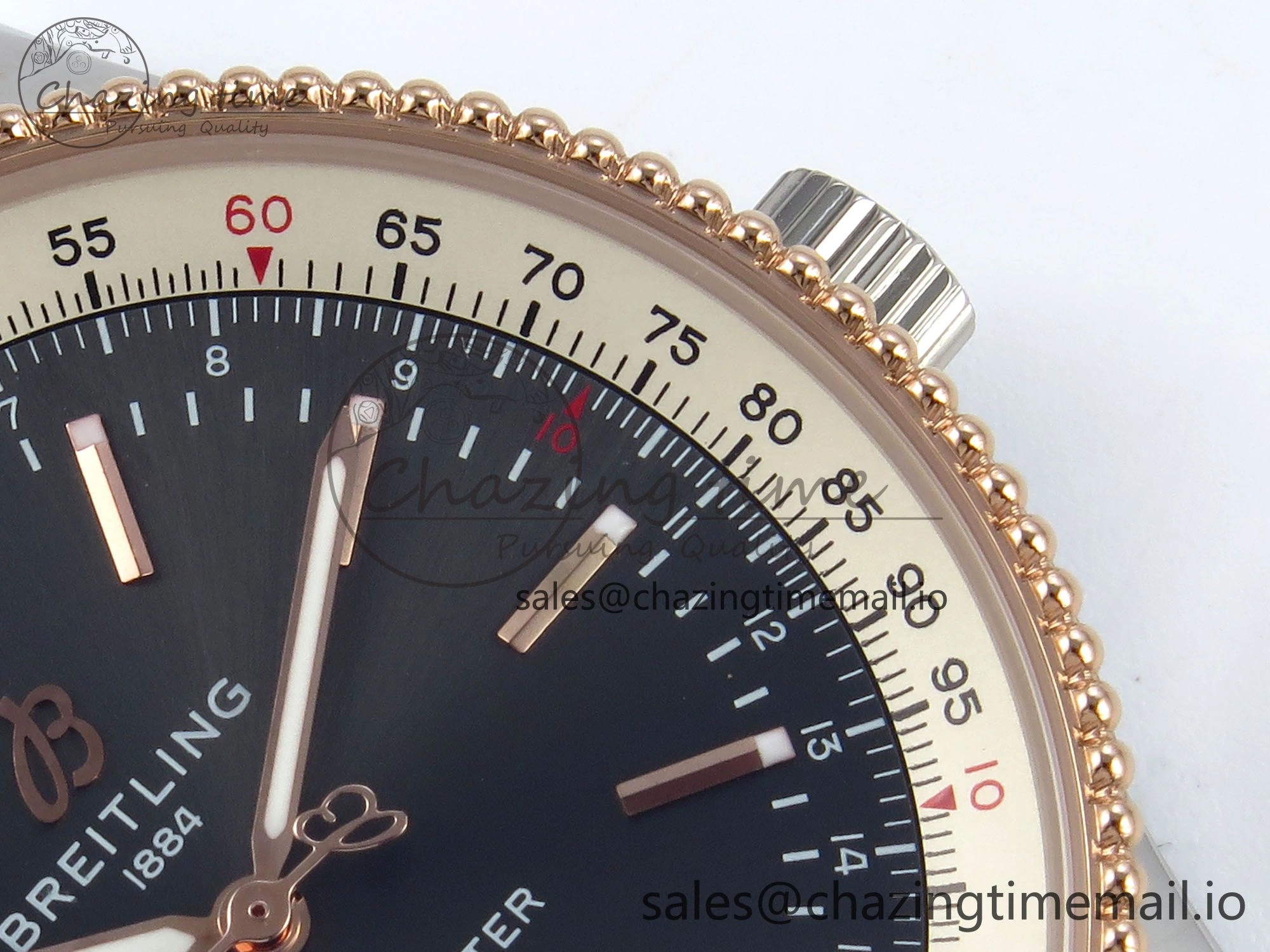 Navitimer 1 RG 41mm TF 1:1 Best Edition SS Bezel Gray Dial on SS Bracelet A Minimalist 5490
