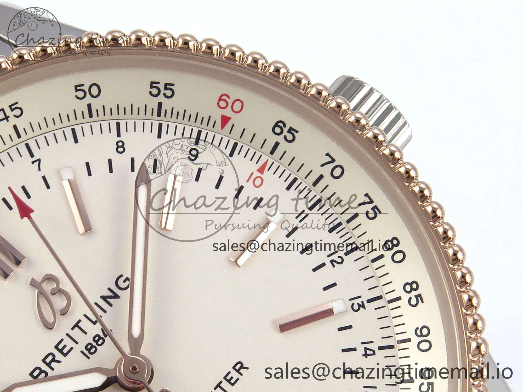 Navitimer 1 RG 41mm TF 1:1 Best Edition SS Bezel White Dial on SS Bracelet A HighQuality 5493