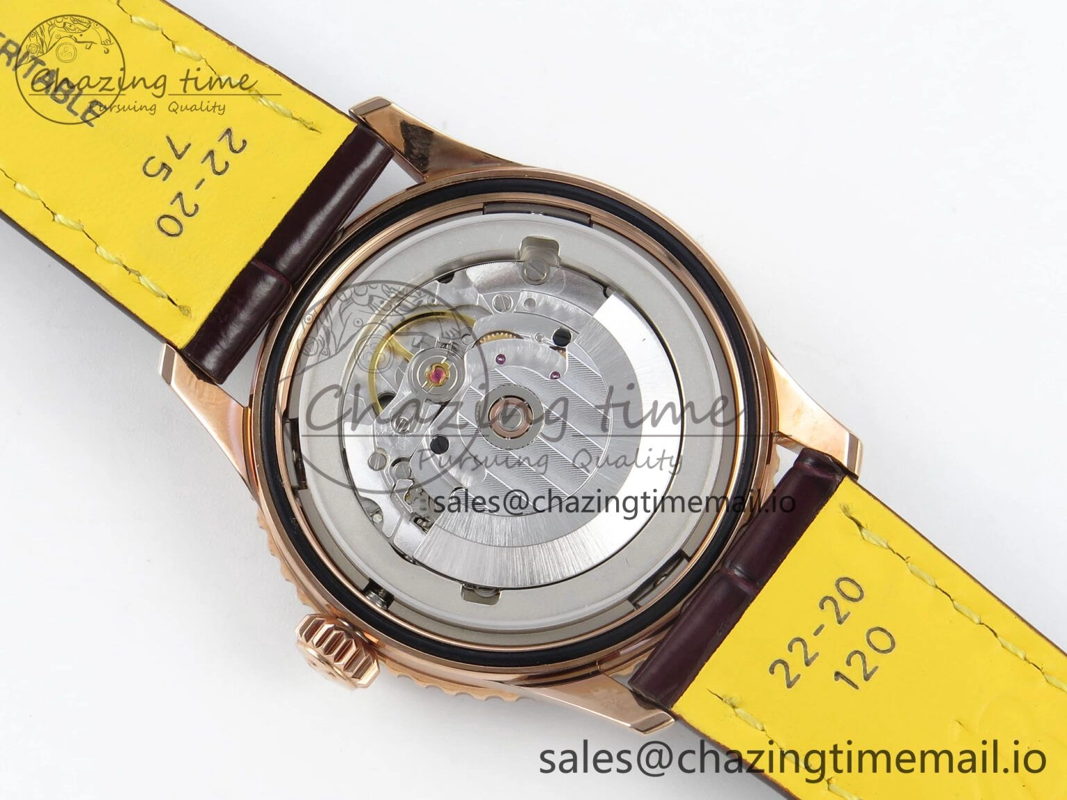 ModernLook Navitimer 1 RG 41mm TF 1:1 Best Edition White Bezel White Dial on Brown Leather Strap A 5472