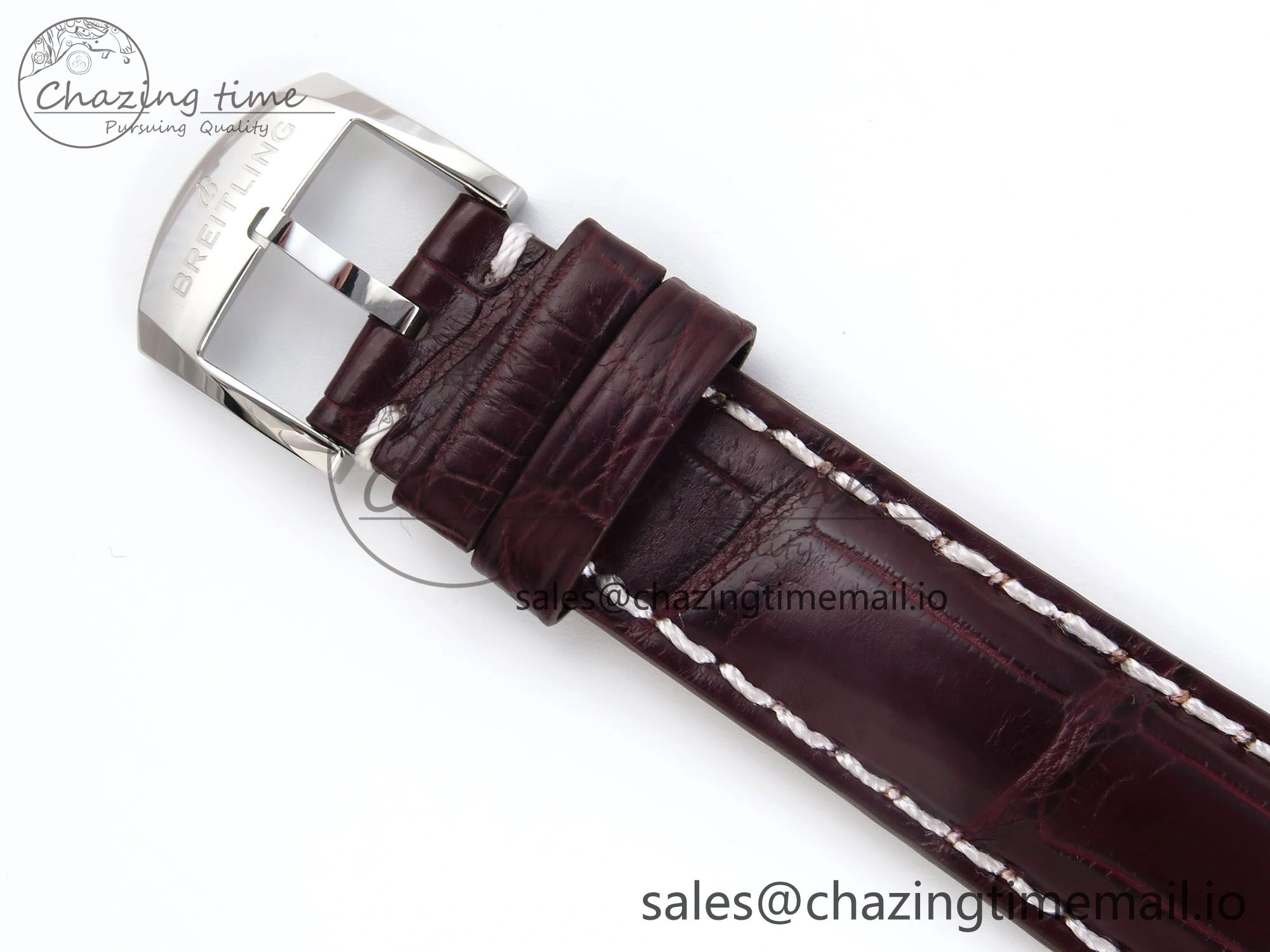 Minimalist Navitimer 1 RG SS 38mm TF 1:1 Best Edition White Bezel White Dial on Brown Leather Strap A 5480