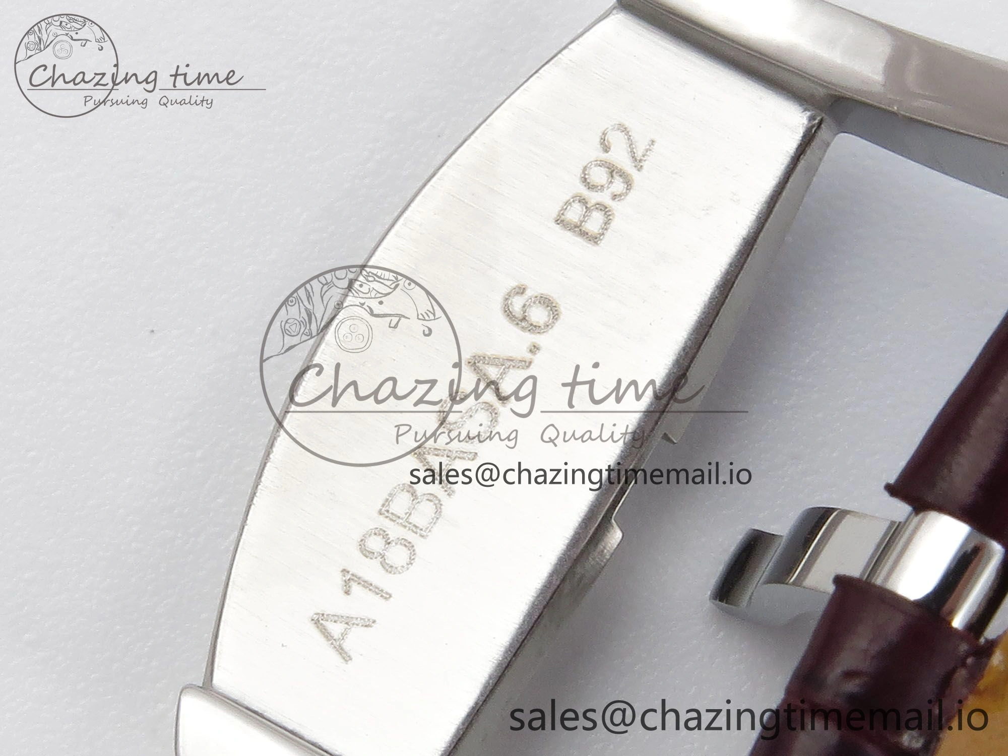 Minimalist Navitimer 1 RG SS 38mm TF 1:1 Best Edition White Bezel White Dial on Brown Leather Strap A 5480