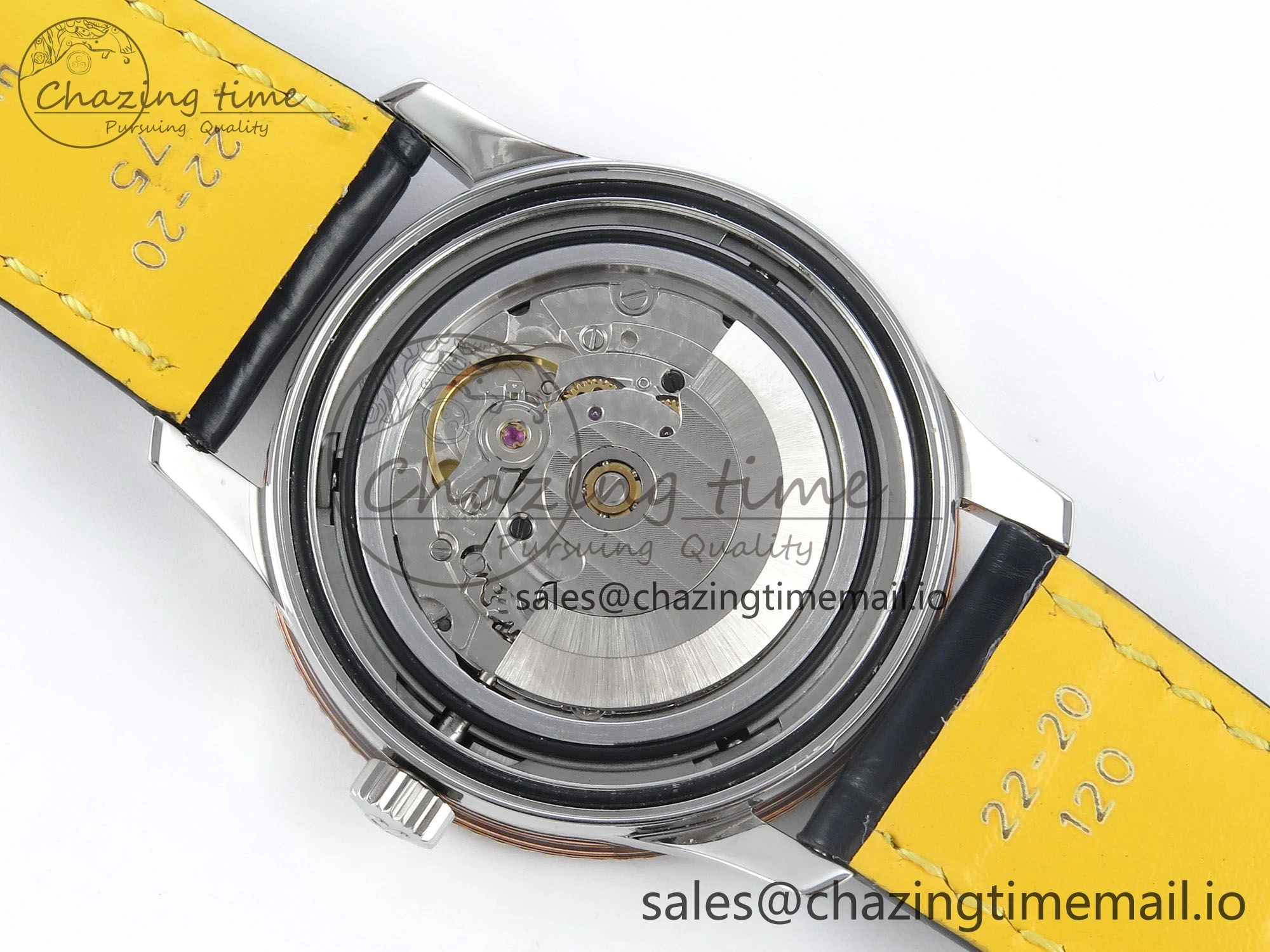Effortless Navitimer 1 RG SS 41mm TF 1:1 Best Edition White Bezel Gray Dial on Blue Leather Strap A 5488