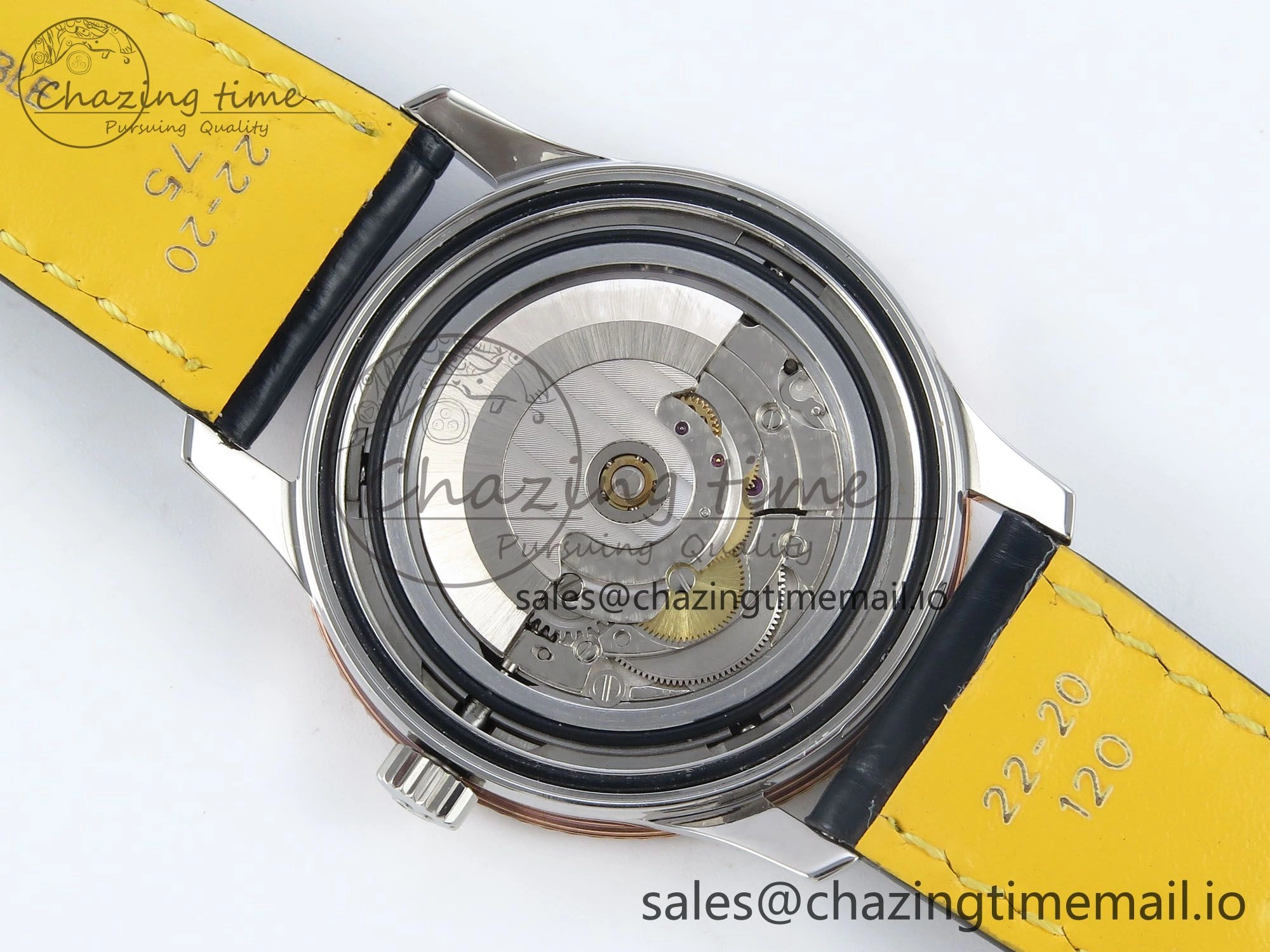 Effortless Navitimer 1 RG SS 41mm TF 1:1 Best Edition White Bezel Gray Dial on Blue Leather Strap A 5488