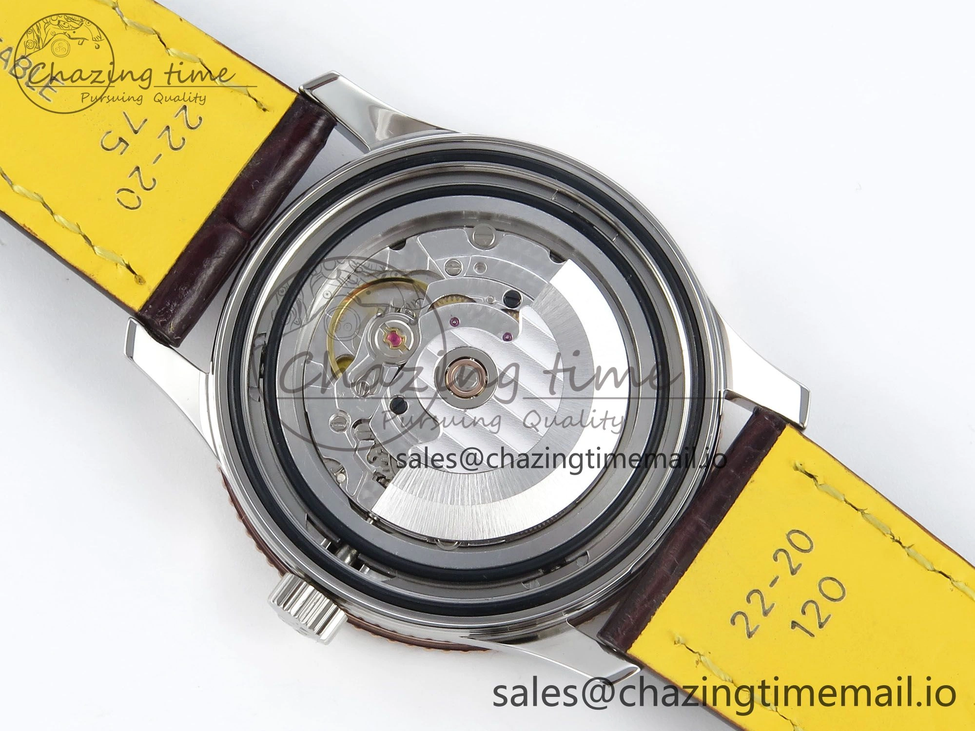 Navitimer 1 RG SS 41mm TF 1:1 Best Edition White Bezel White Dial on Brown Leather Strap A Chic 5486
