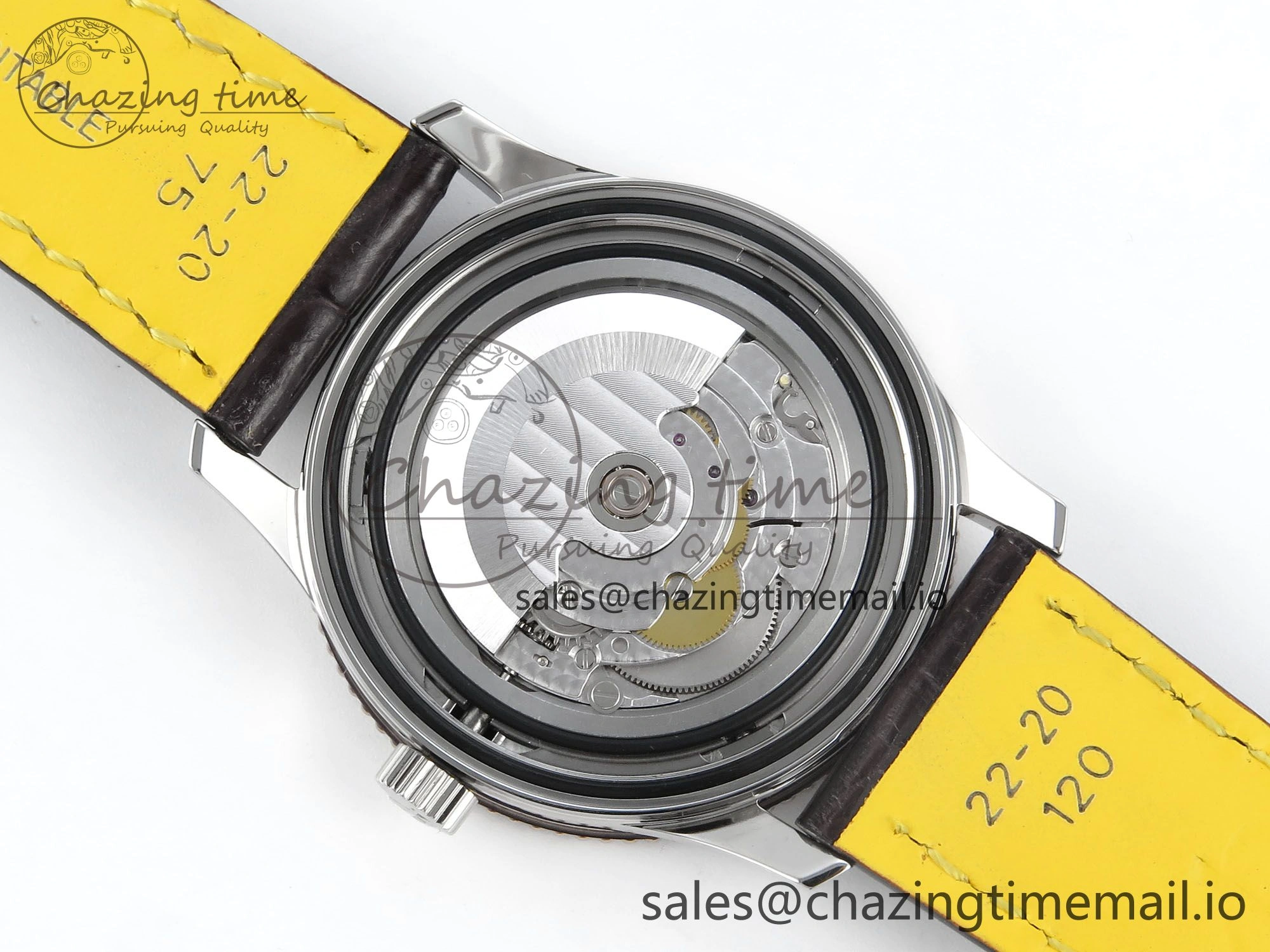 Navitimer 1 RG SS 41mm TF 1:1 Best Edition White Bezel White Dial on Brown Leather Strap A Chic 5486