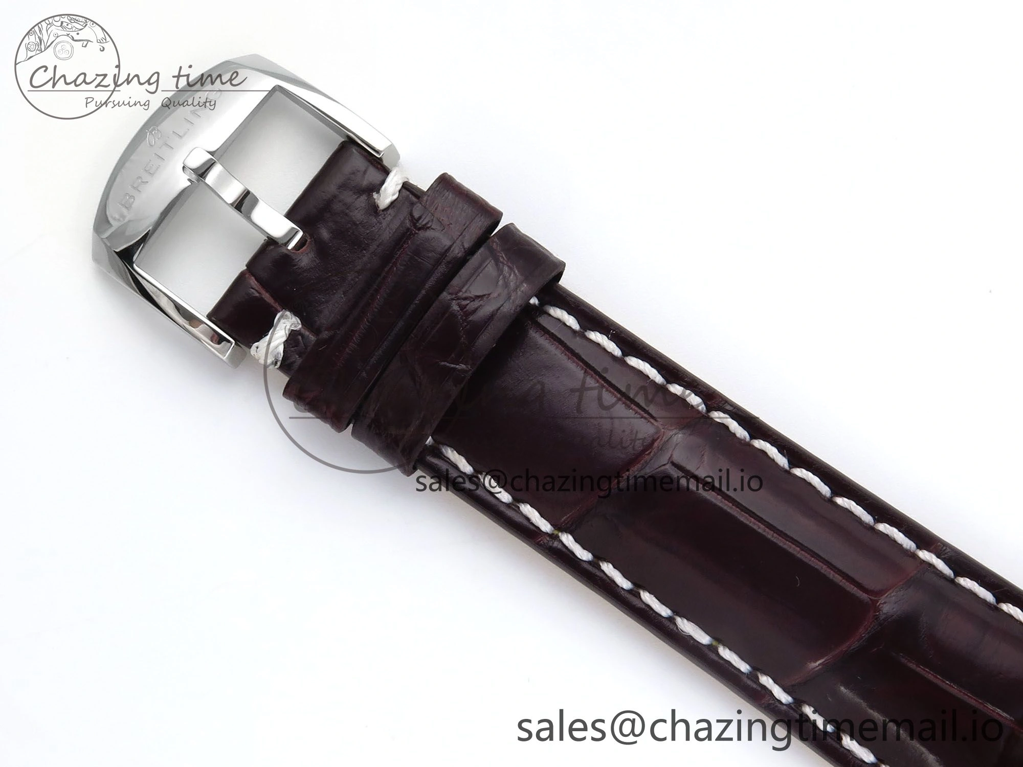 Navitimer 1 RG SS 41mm TF 1:1 Best Edition White Bezel White Dial on Brown Leather Strap A Chic 5486