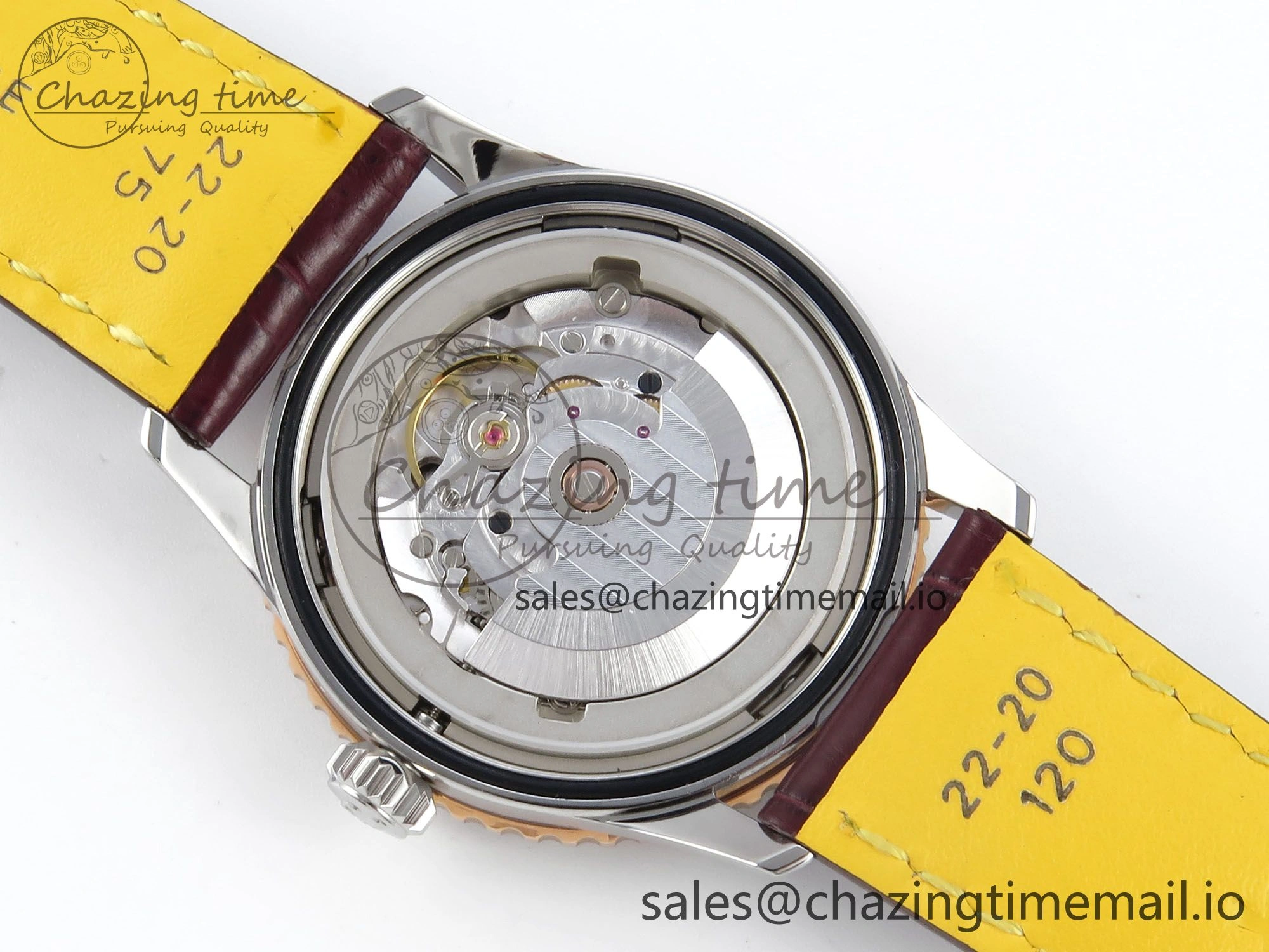 Navitimer 1 RG SS 41mm TF 1:1 Best Edition White Bezel White Dial on Brown Leather Strap A Snug 5473