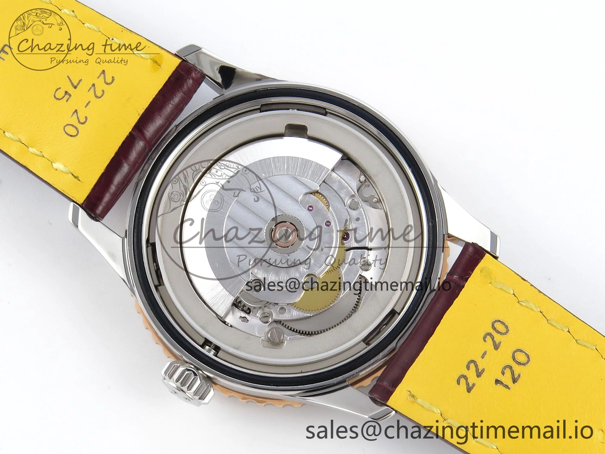Navitimer 1 RG SS 41mm TF 1:1 Best Edition White Bezel White Dial on Brown Leather Strap A Snug 5473