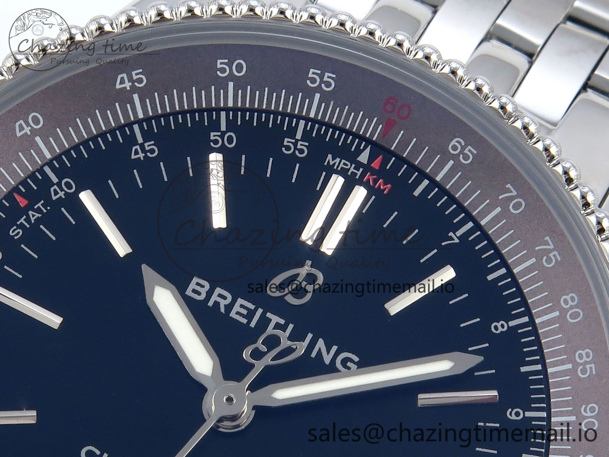 Navitimer 1 SS 38mm TF 1:1 Best Edition Black Bezel Black Dial on SS Bracelet A Trendsetting 5499