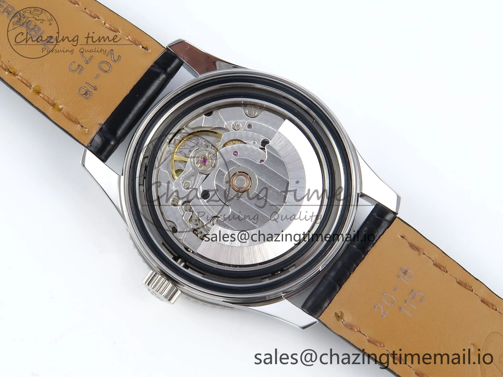 Navitimer 1 SS 38mm TF 1:1 Best Edition Black Bezel Blue Dial on Black Leather Strap A Premium 5478