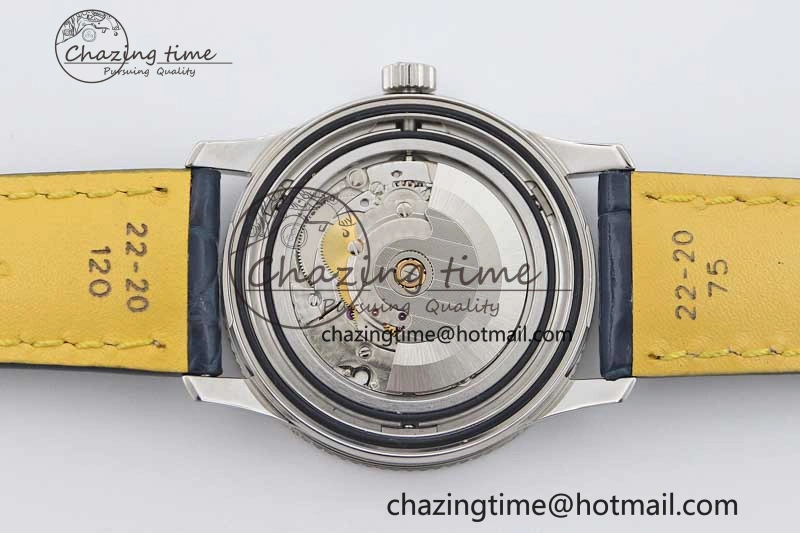 UrbanStyle Navitimer 1 SS 38mm TF 1:1 Best Edition SS Bezel White Dial on Blue Croco Strap A 5523
