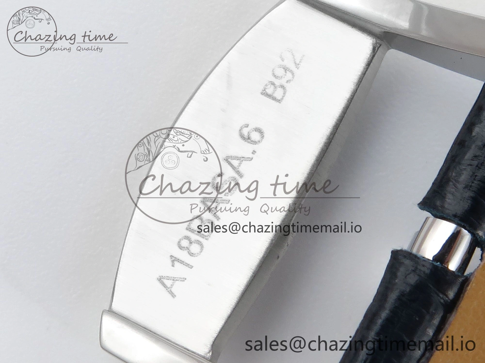 SmoothTexture Navitimer 1 SS 38mm TF 1:1 Best Edition White Bezel Blue Dial on Blue Leather Strap A 5479