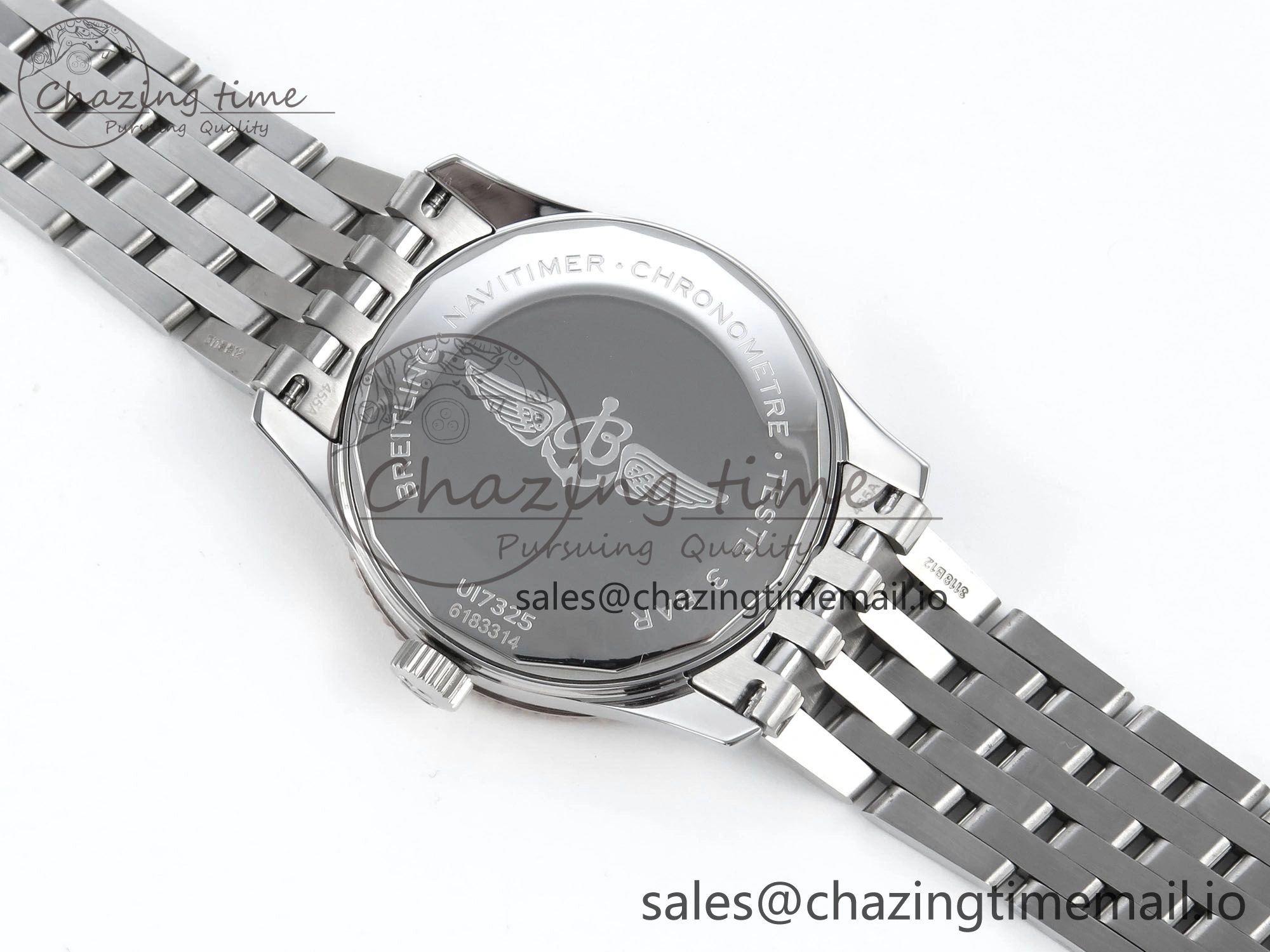 Navitimer 1 SS 38mm TF 1:1 Best Edition White Bezel Blue Dial on SS Bracelet A Affordable 5495