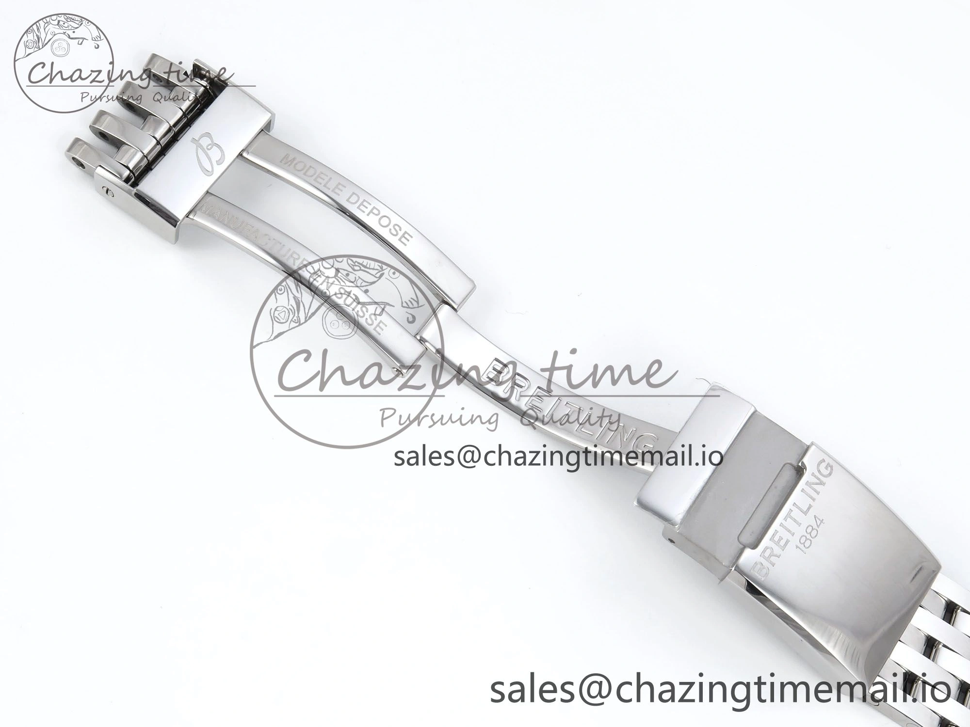 Navitimer 1 SS 38mm TF 1:1 Best Edition White Bezel Blue Dial on SS Bracelet A Affordable 5495