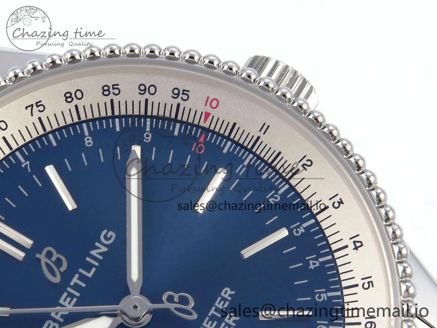 Navitimer 1 SS 38mm TF 1:1 Best Edition White Bezel Blue Dial on SS Bracelet A Affordable 5495