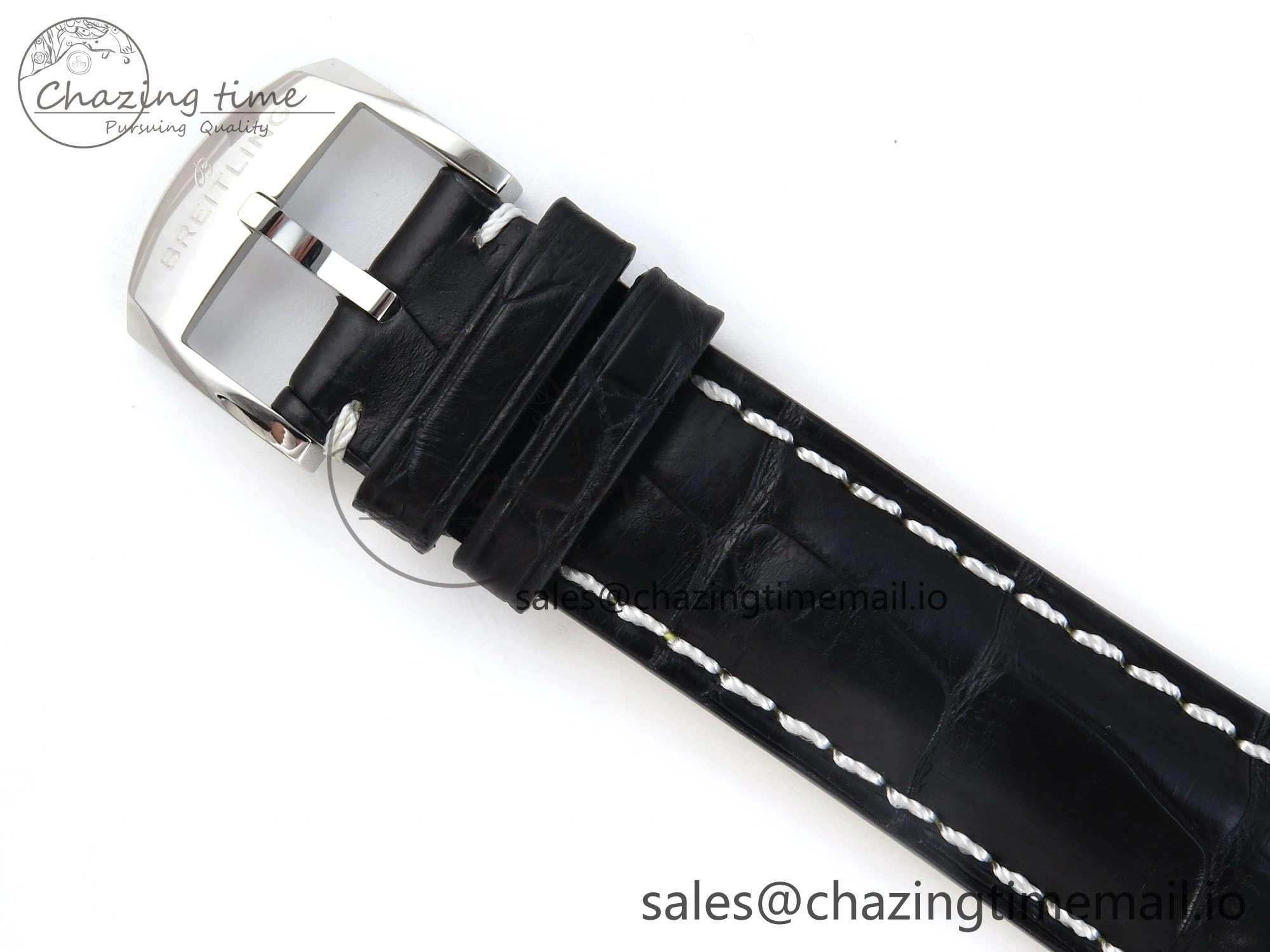 Navitimer 1 SS 41mm TF 1:1 Best Edition Blue Bezel Blue Dial on Black Leather Strap A Efficient 5475