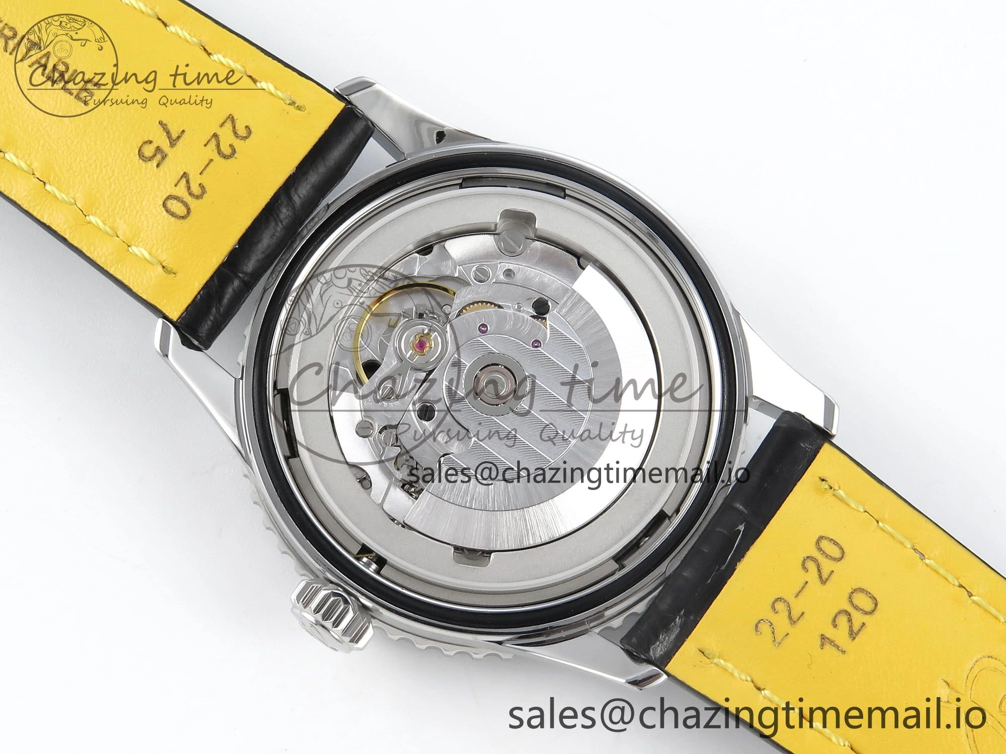 Navitimer 1 SS 41mm TF 1:1 Best Edition Green Bezel Green Dial on Black Leather Strap A FashionForward 5476