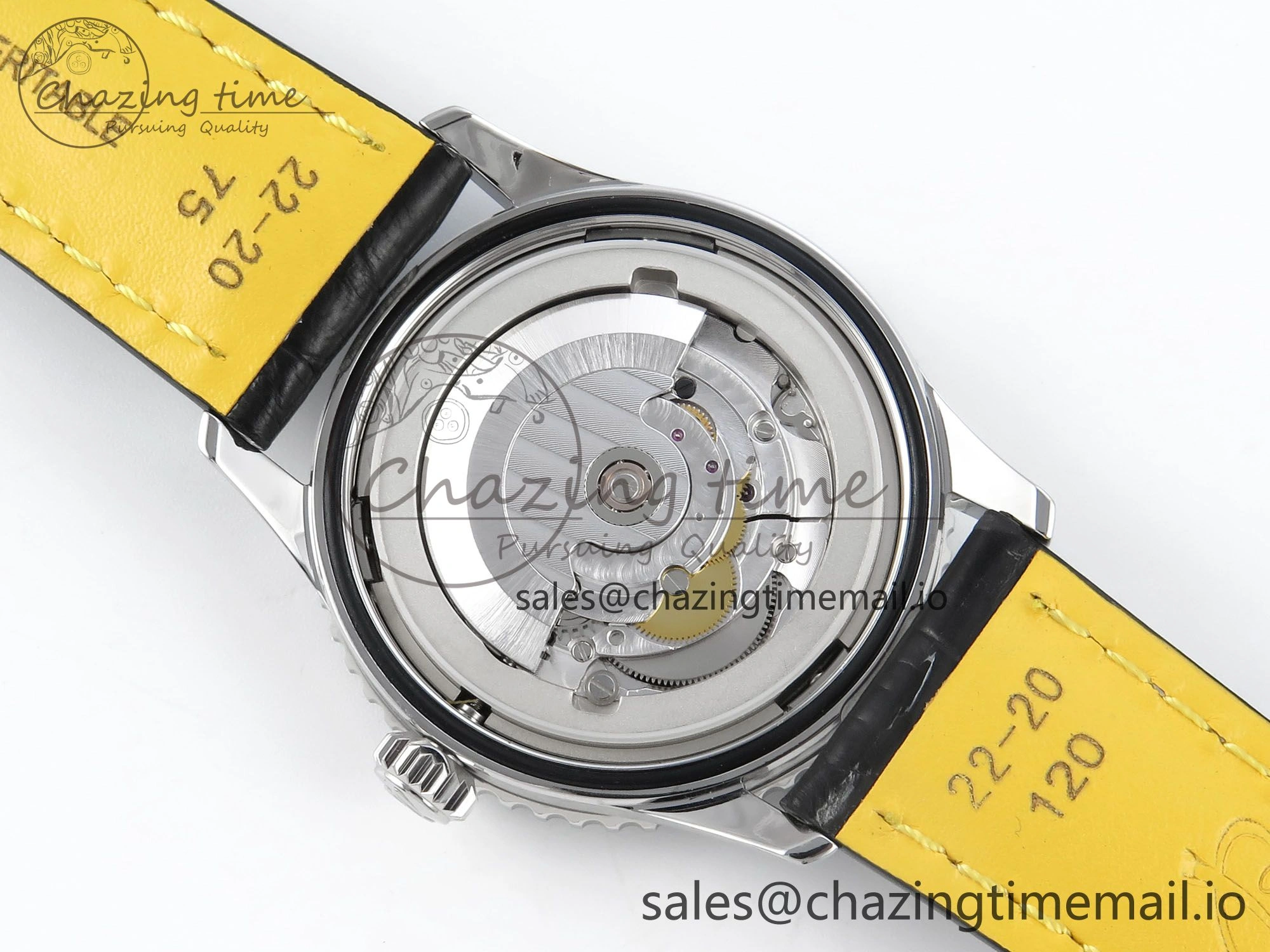 Navitimer 1 SS 41mm TF 1:1 Best Edition Green Bezel Green Dial on Black Leather Strap A FashionForward 5476