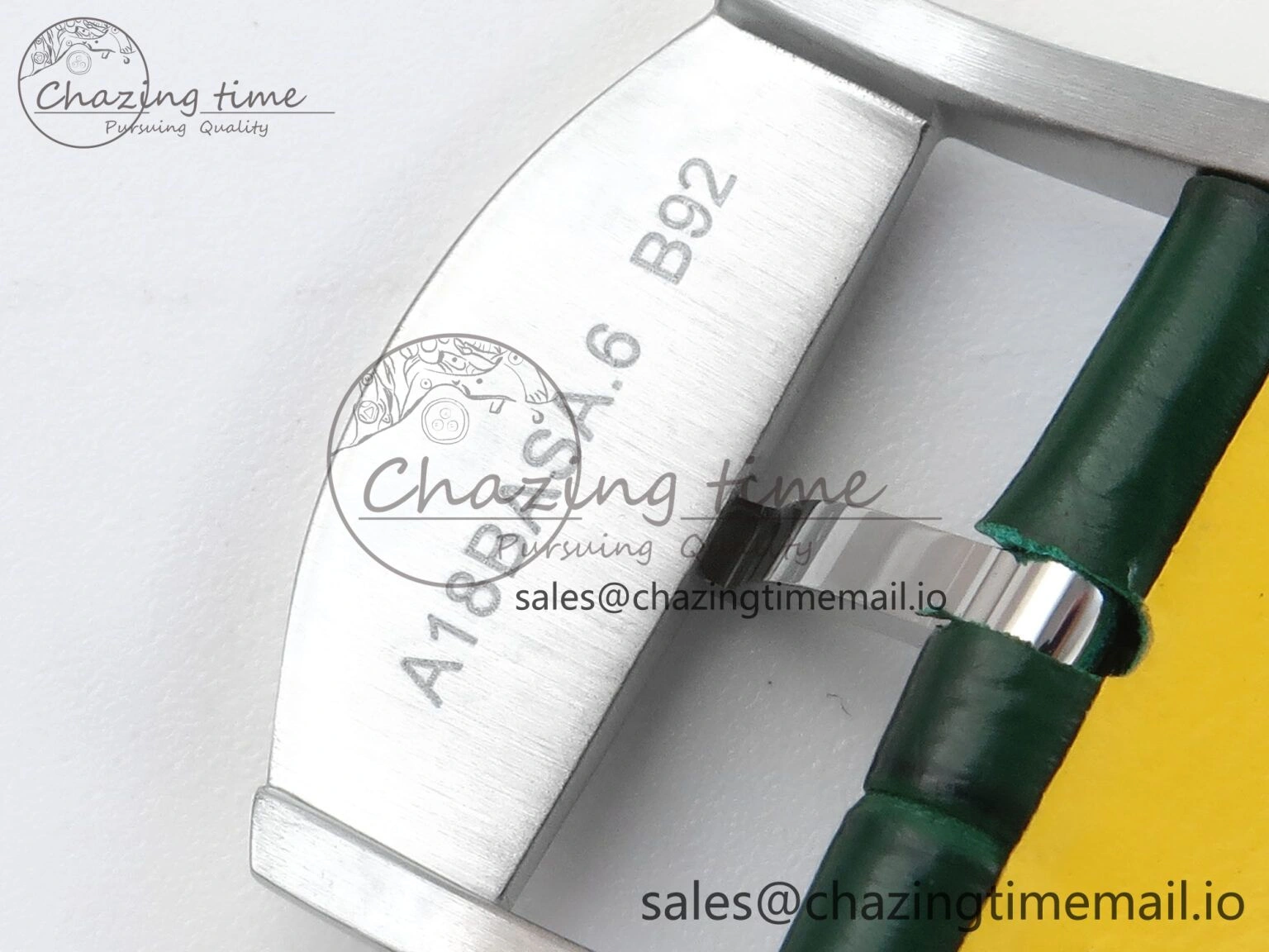 Navitimer 1 SS 41mm TF 1:1 Best Edition Green Bezel Green Dial on Green Leather Strap A Upgraded 5482