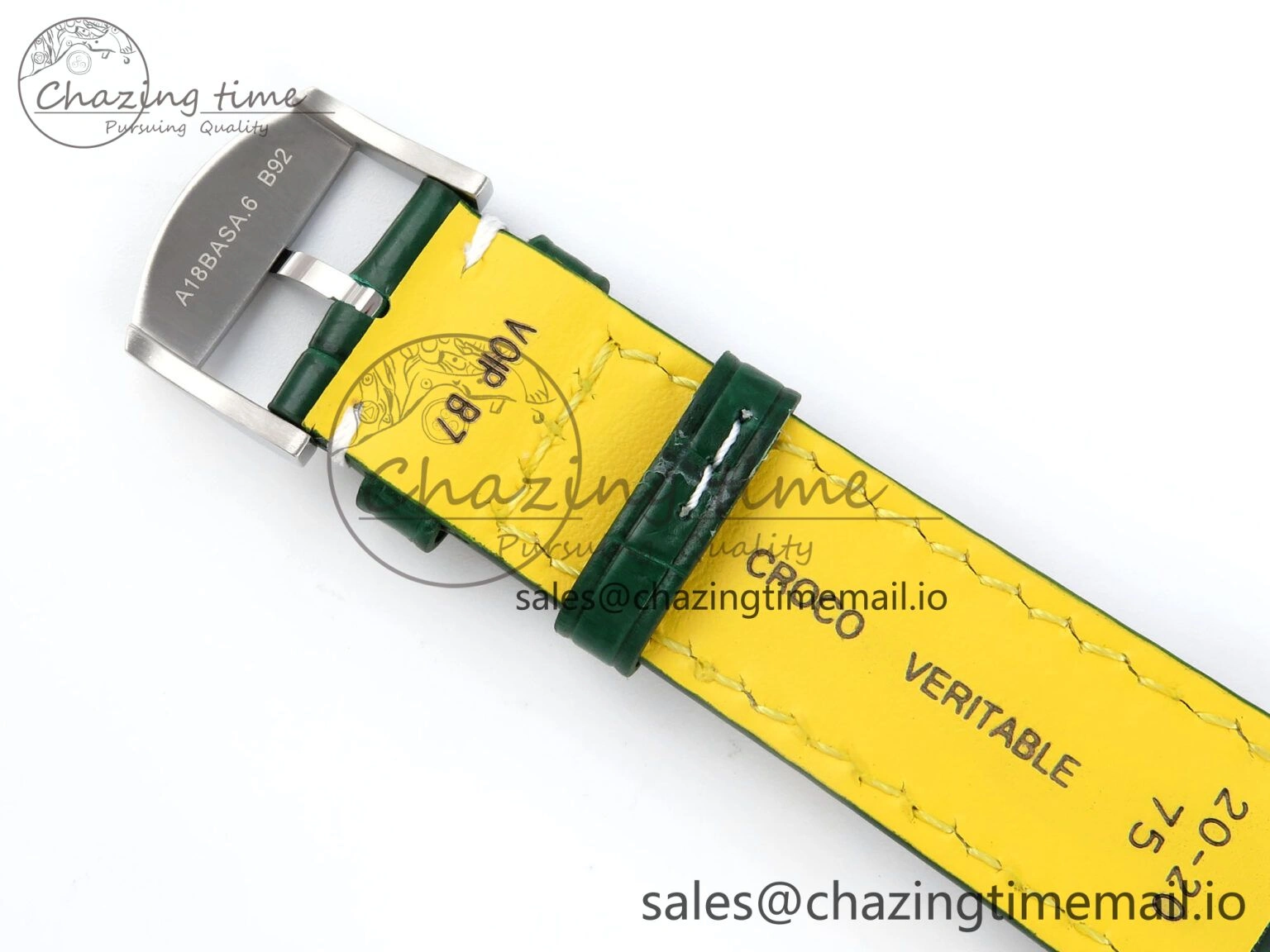 Navitimer 1 SS 41mm TF 1:1 Best Edition Green Bezel Green Dial on Green Leather Strap A Upgraded 5482