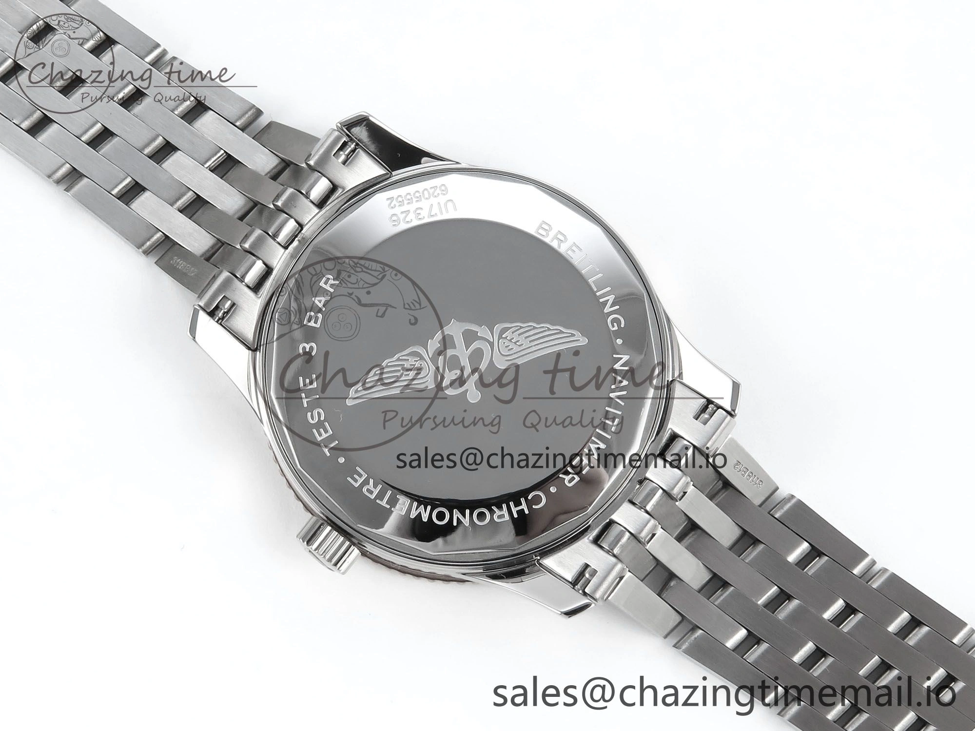GoAnywhere Navitimer 1 SS 41mm TF 1:1 Best Edition SS Bezel Green Dial on SS Bracelet A 5489