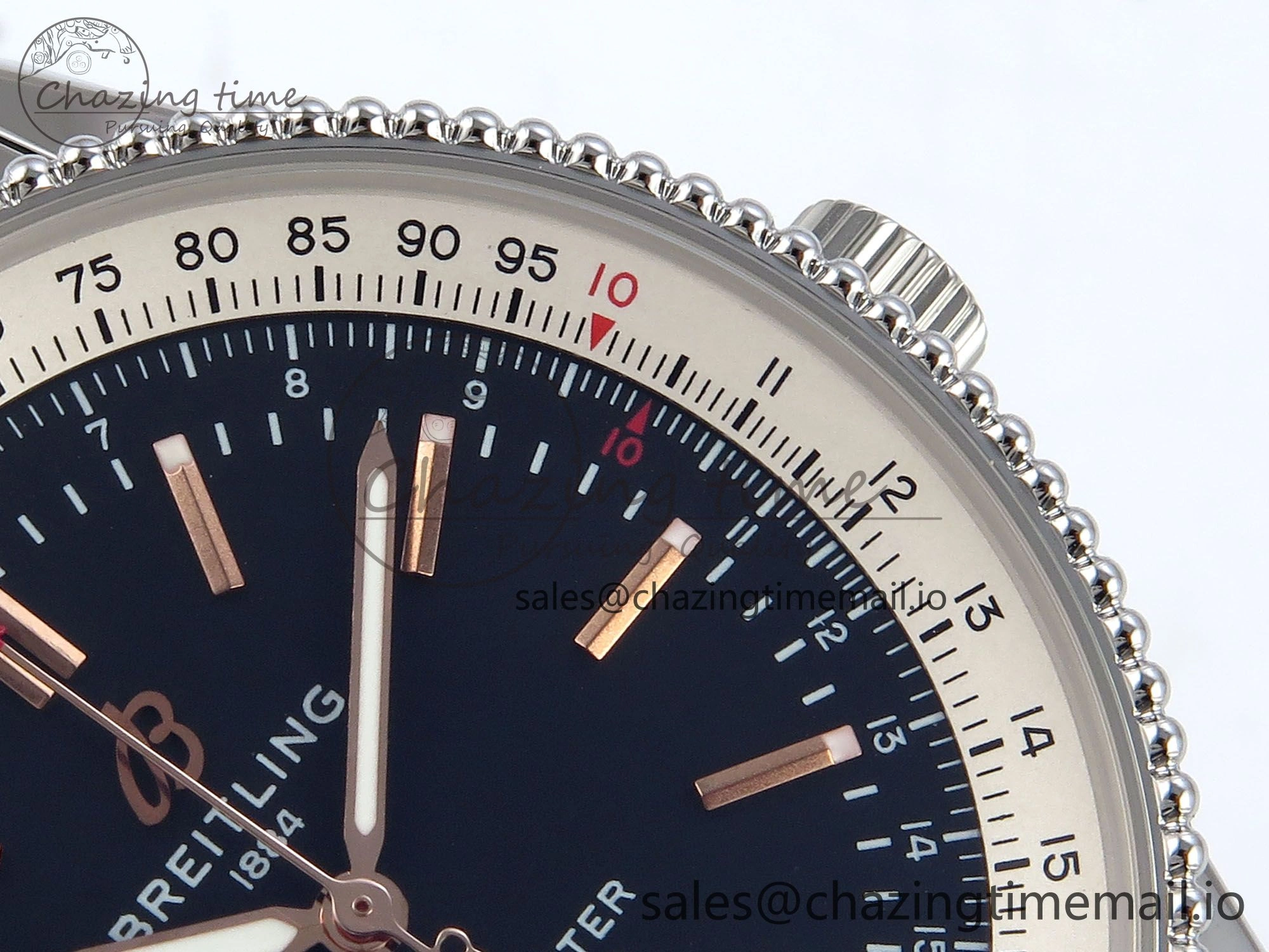 Classic Navitimer 1 SS 41mm TF 1:1 Best Edition White Bezel Black Dial on SS Bracelet A 5494