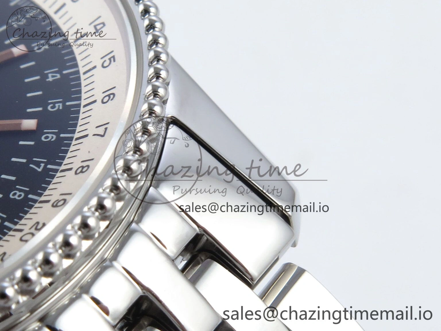 Classic Navitimer 1 SS 41mm TF 1:1 Best Edition White Bezel Black Dial on SS Bracelet A 5494