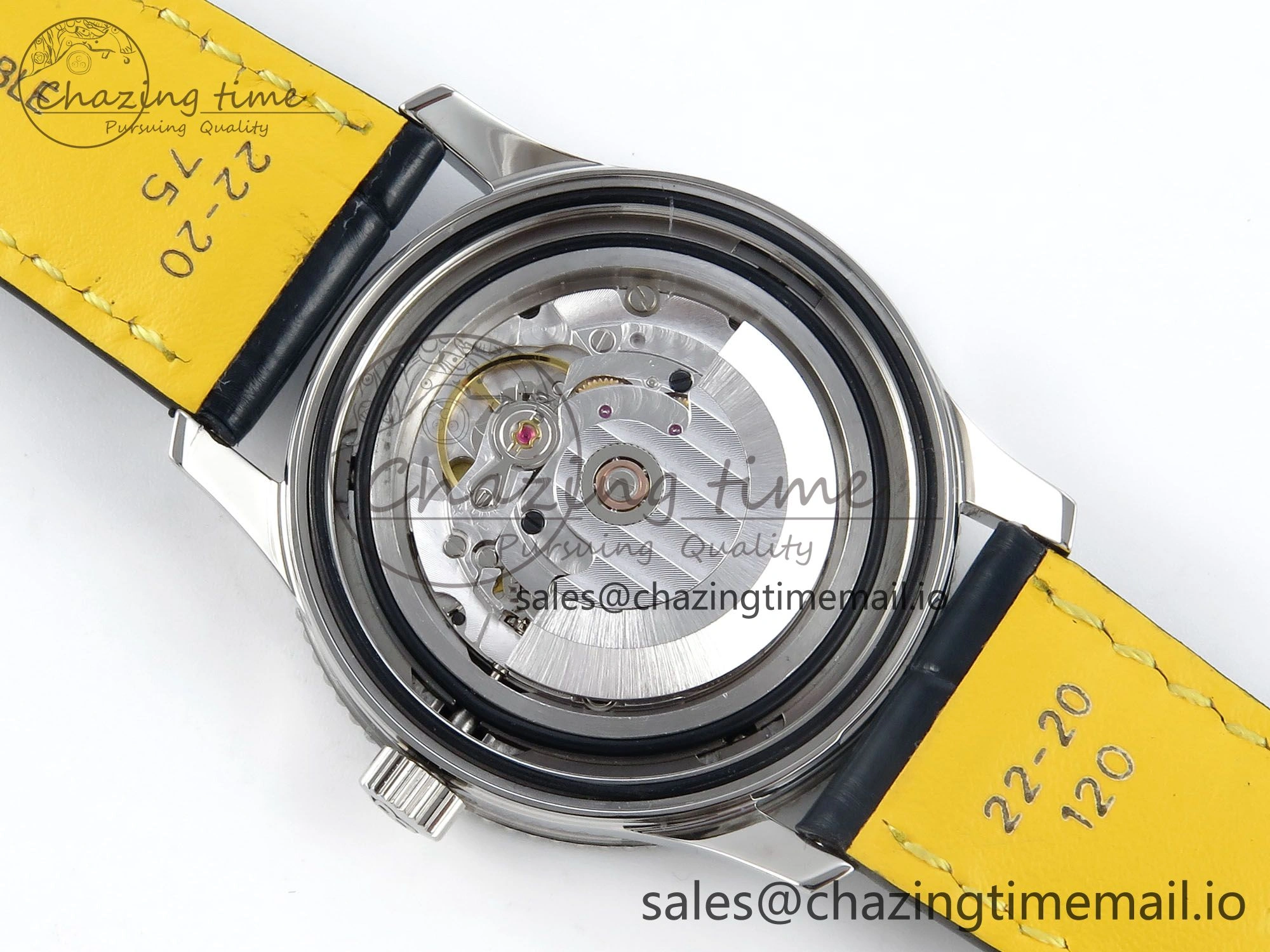 Navitimer 1 SS 41mm TF 1:1 Best Edition White Bezel Blue Dial on Black Leather Strap A GoAnywhere 5481