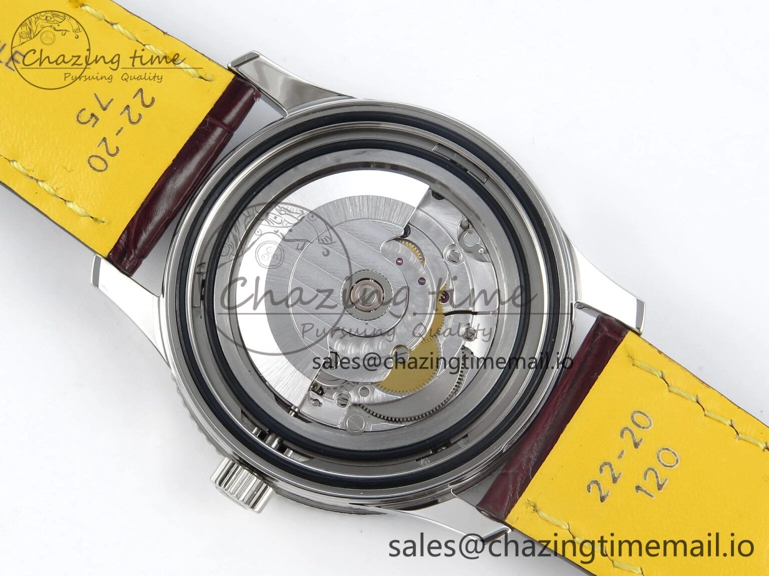 EyeCatching Navitimer 1 SS 41mm TF 1:1 Best Edition White Bezel Blue Dial on Brown Leather Strap A 5485