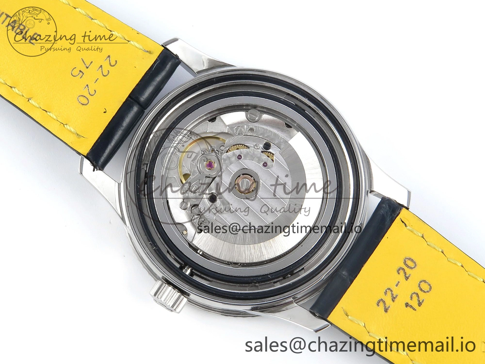 Navitimer 1 SS 41mm TF 1:1 Best Edition White Bezel White Dial on Blue Leather Strap A Contemporary 5484