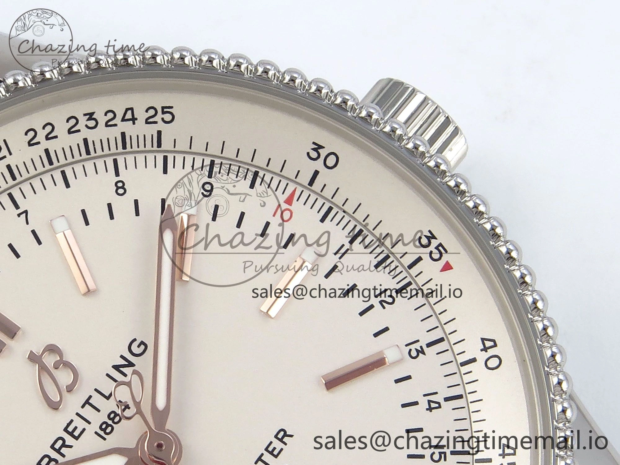 Navitimer 1 SS 41mm TF 1:1 Best Edition White Bezel White Dial on Brown Leather Strap A Seasonal 5483