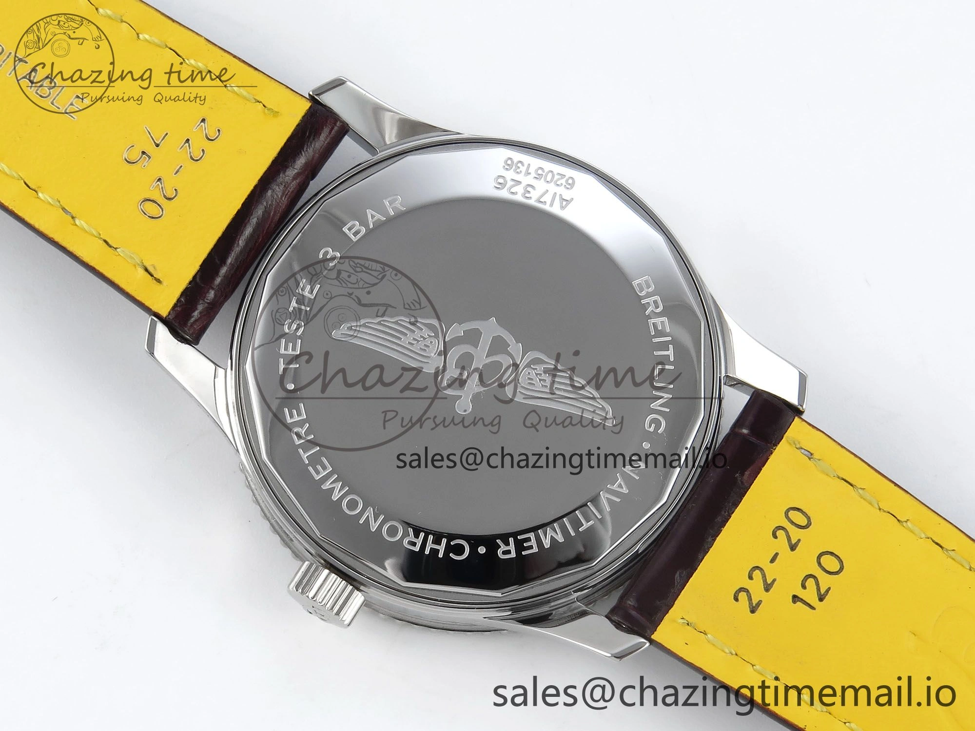 Navitimer 1 SS 41mm TF 1:1 Best Edition White Bezel White Dial on Brown Leather Strap A Seasonal 5483
